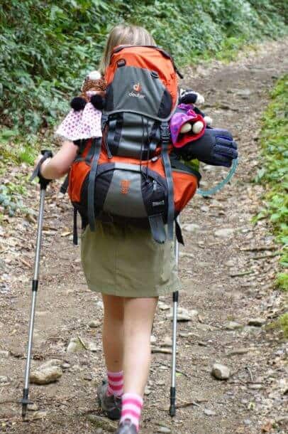 Paige hiking