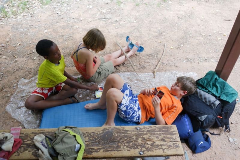 Kids in camp
