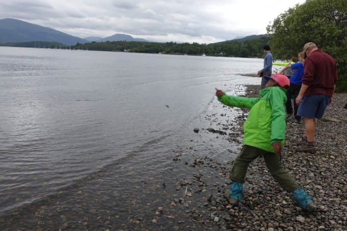 Rock skipping