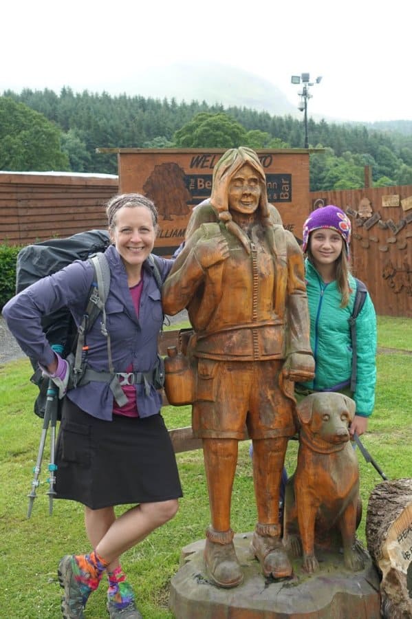 Paige, Nancy, and sculpture