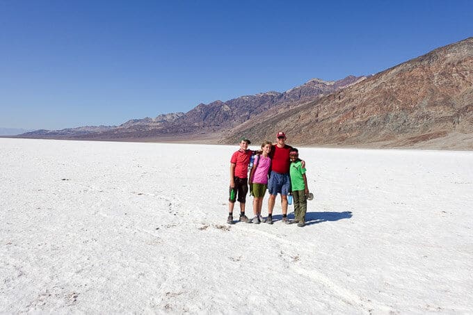 Salt flats of Badwater Basin