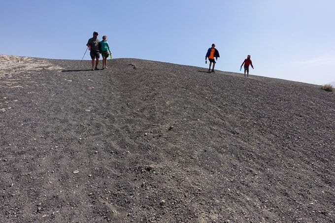 Coming down the hill