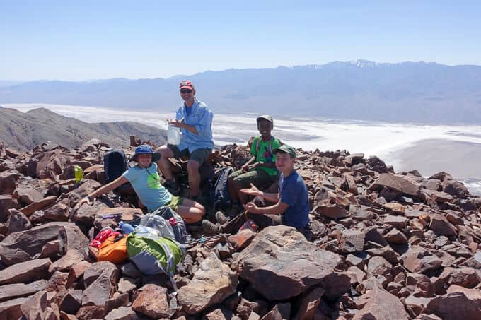 Lunch spot overlooking Badwater Basin