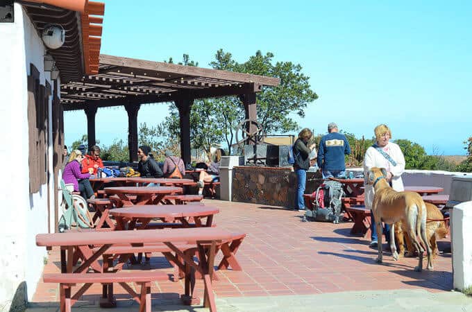 Patio seating at Airport