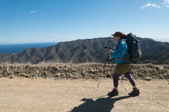 Marnie on the trail