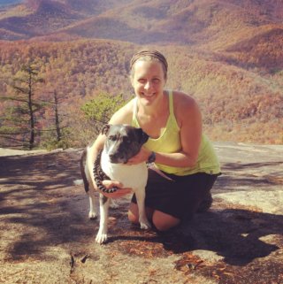 Nancy and Josie on Looking Glass Rock