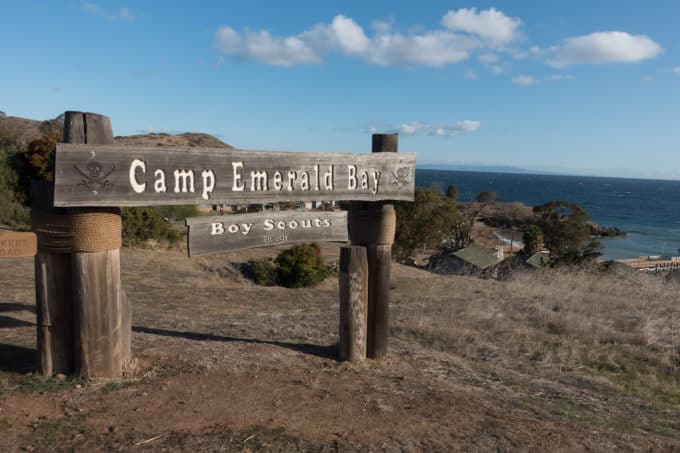 Boy Scout camp sign