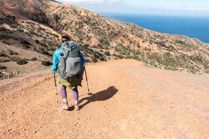 Steep descent into Parson's Landing