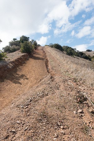 Steep descent