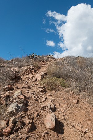 Rocky and steep trail
