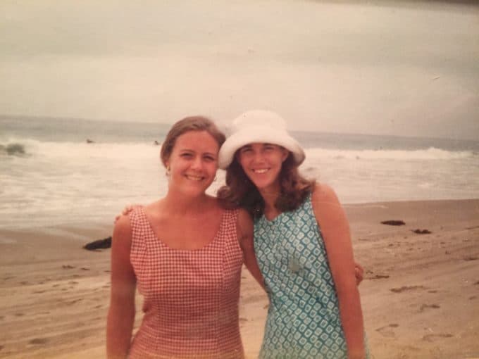 Marnie and Nancy on the beach