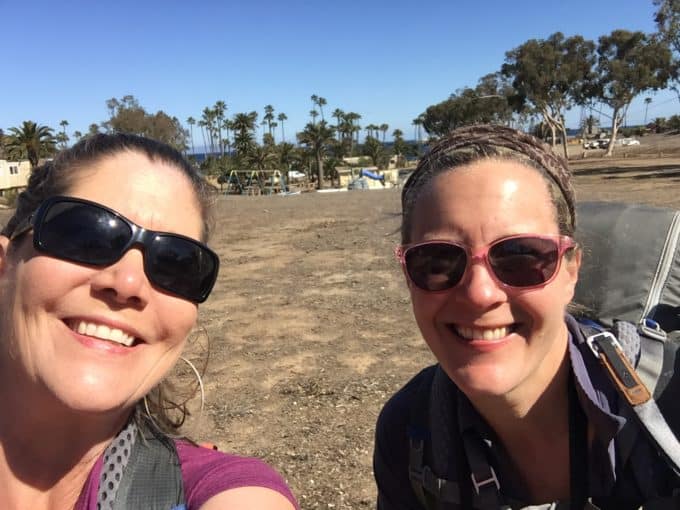 Nancy and Marnie at the finish!