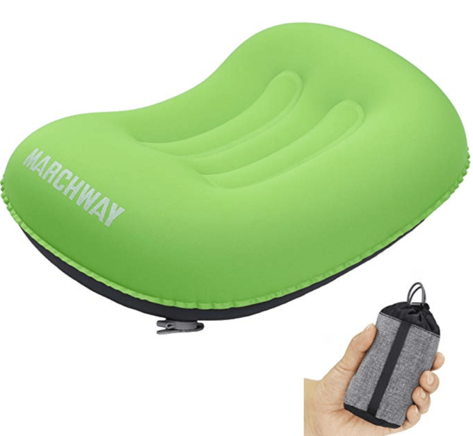 Inflatable Camping Pillow for $6.99 - Nancy East