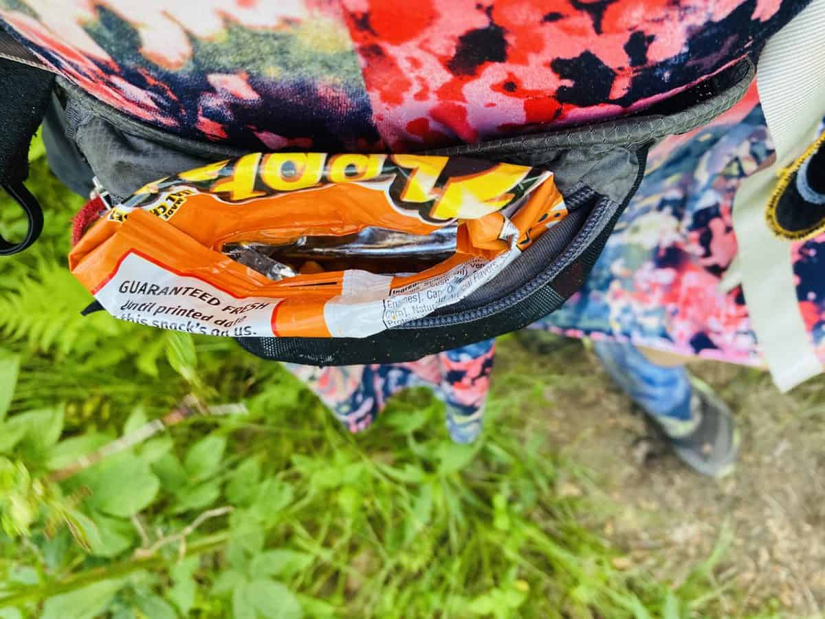 Cheetos in hip belt