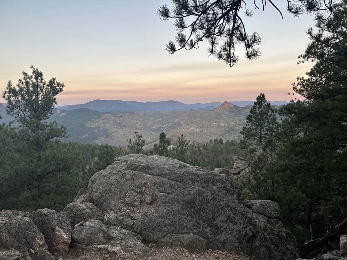 Sunrise views from camp