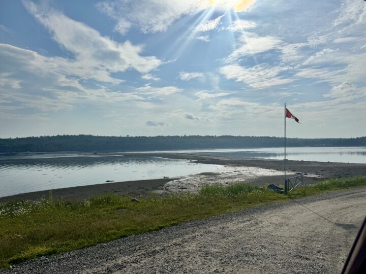land bridge across bay