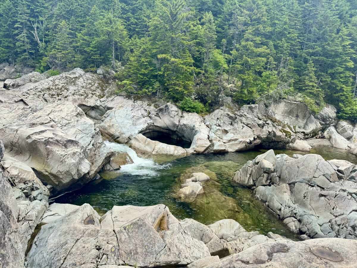 swimming hole in river