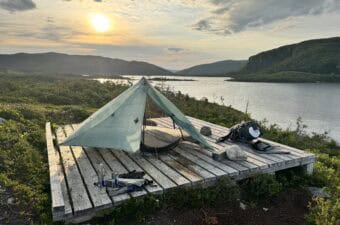 Campsite on Harding Pond