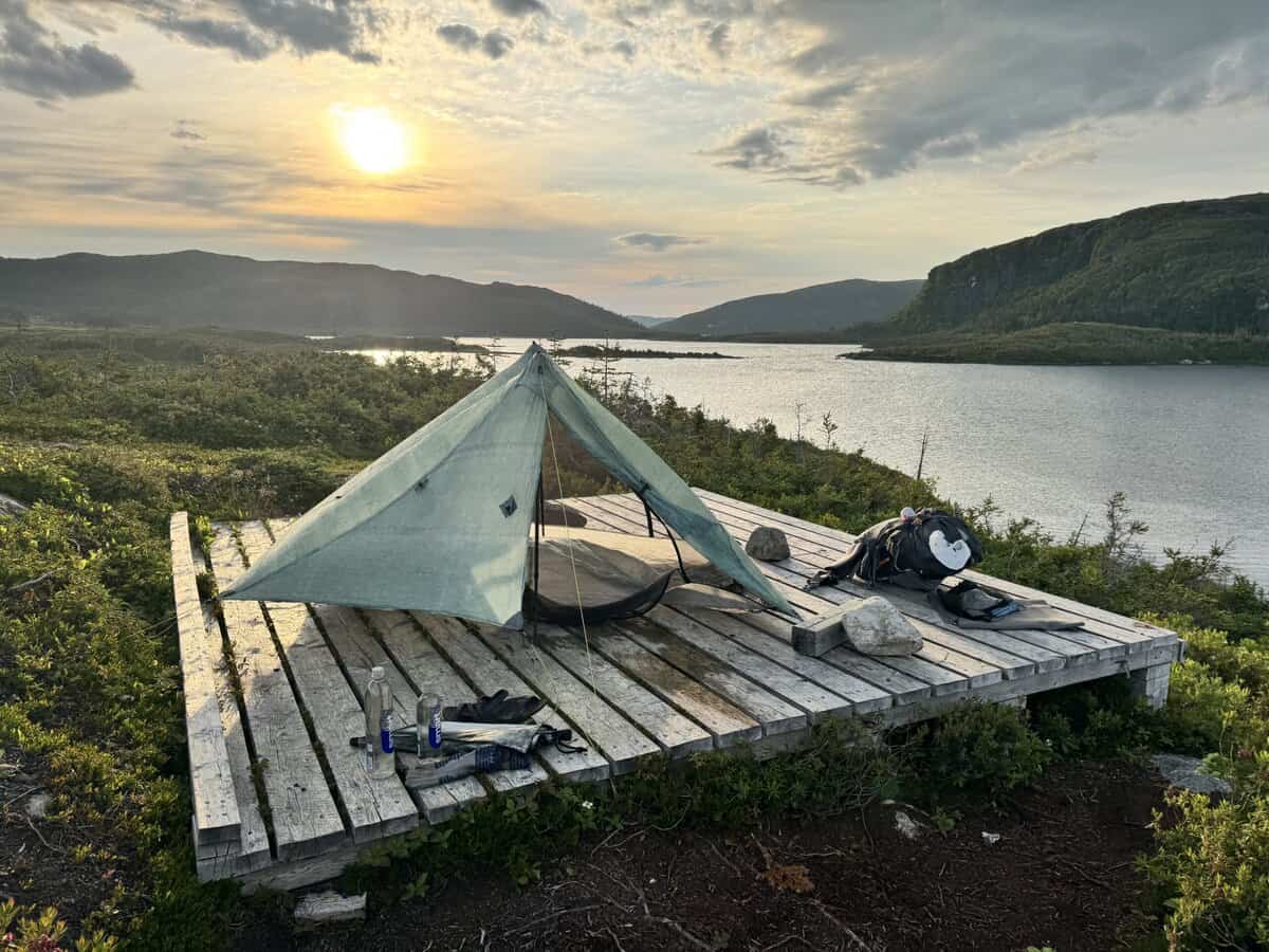Campsite on Harding Pond