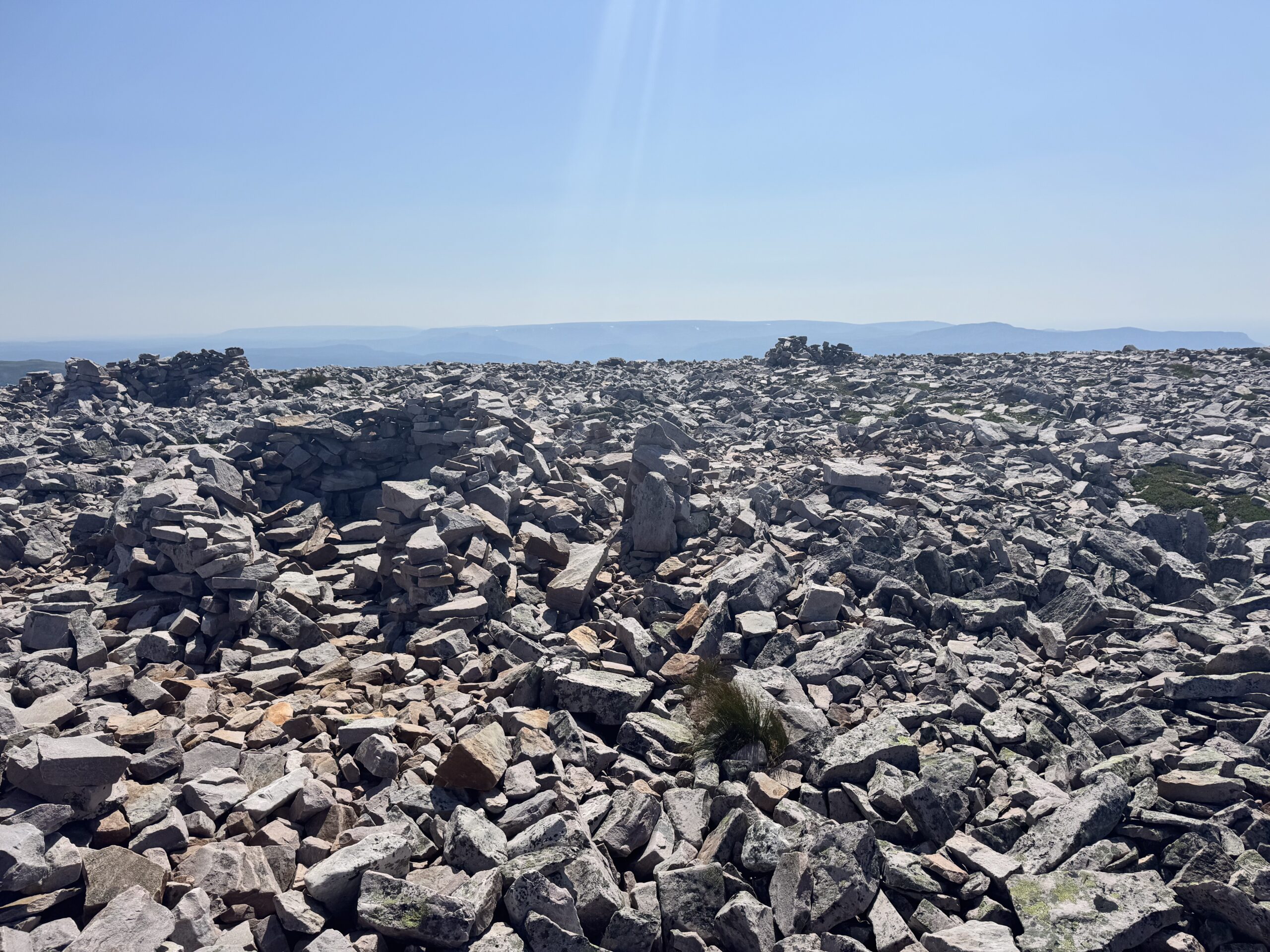 rocks on summit